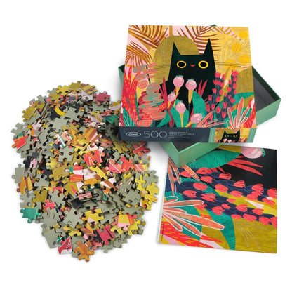 500 PIECE PUZZLE: BLACK CAT